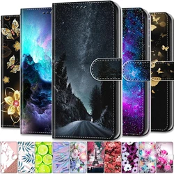 Leather Magnetic Case For Samsung Galaxy S21 FE S 21 Ultra S23 Plus S21Plus S21FE S22 Ultra G Phone Cover Flip Wallet Painted