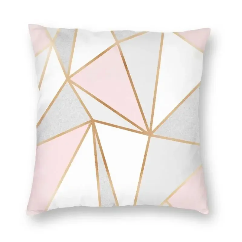 غطاء وسادة تجريدي باللون الرمادي والأحمر مع طباعة قطيفة قصيرة لتزيين أريكة غرفة المعيشة وغطاء وسادة #5