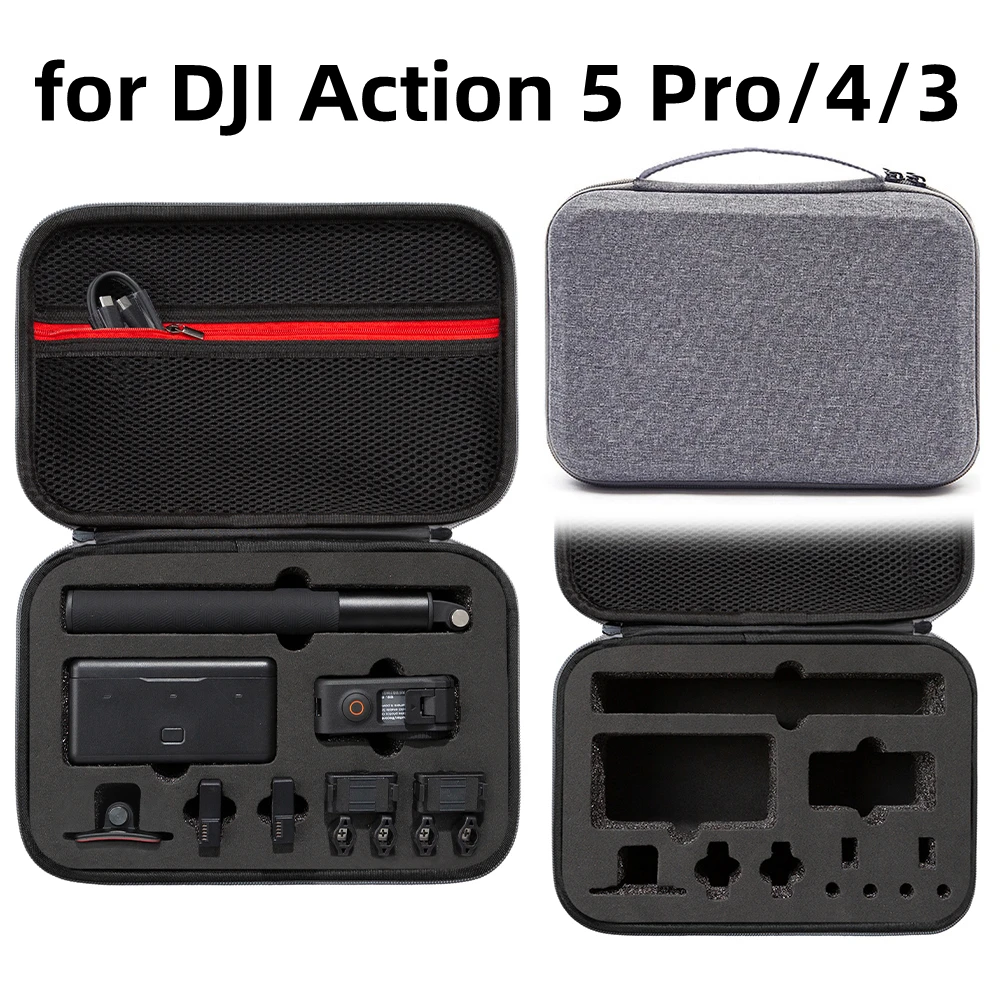 Handbag For DJI Action 5Pro Carrying Case Large Capacity Bag Camera Accessory for DJI Osmo Action 4/3 Storage Bag Protective Box