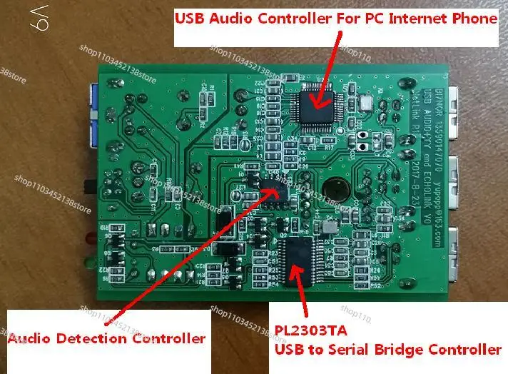 Echolink-zello-YY-ASL لوحة واجهة الصوت USB إصدار بطاقة الصوت _R1 -2023