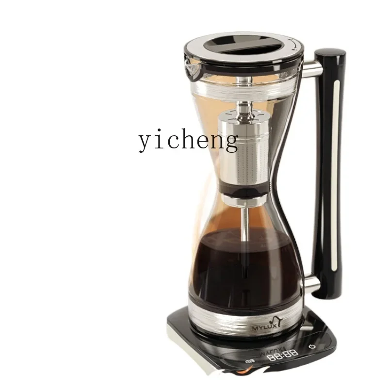 Coffee Machine Household Small Semi-Automatic Coffee Hourglass Siphon Pot All-in-One MachineC10
