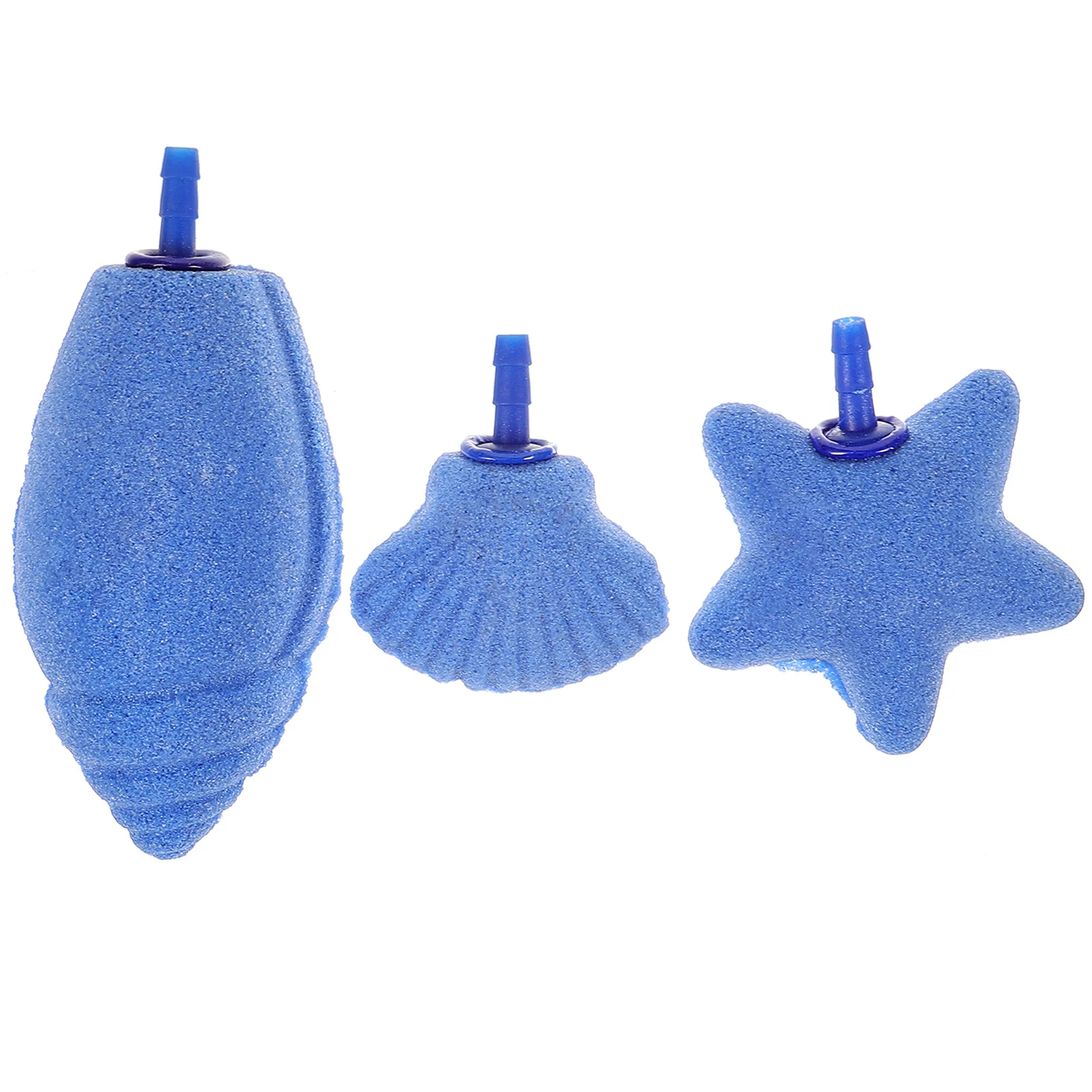 

3pcs Fish Tank Air Stone Shell Diffuser Small Pump Oxygen Sea Star Snail Aquarium Bubbler Water Tanks Supplies Pet Accessories