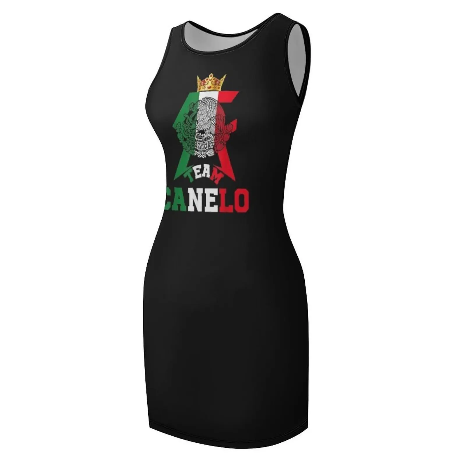 Canelo Alvarez Short Sleeve Tee, Mexico Team Canelo Tees T-Shirt Sleeveless Sundress Summer dresses for women