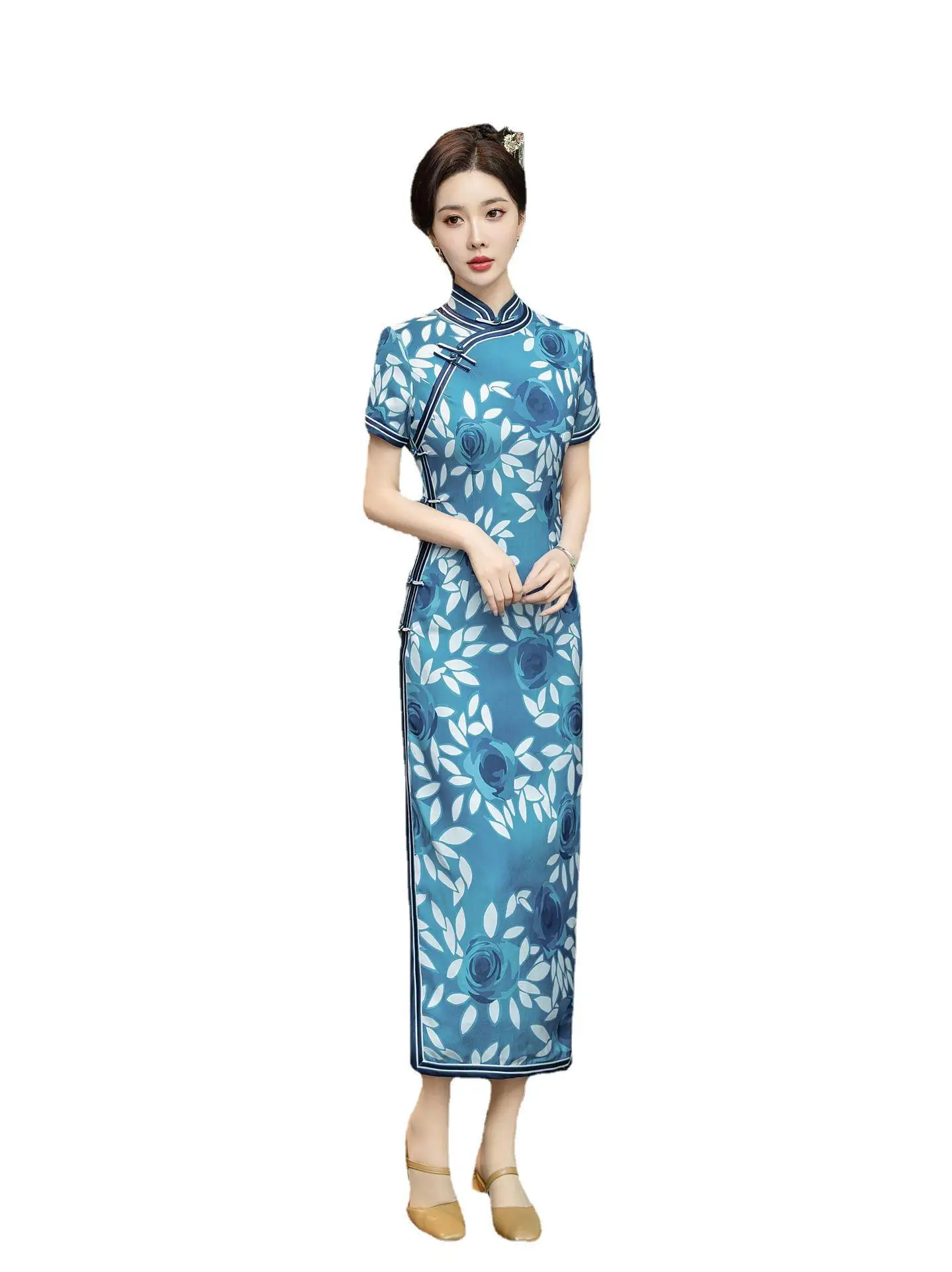 Vêtements traditionnels de style chinois pour banquet Cheongsam, nouvelle robe de mariée modifiée haut de gamme, jeune mariée, soirée, mode