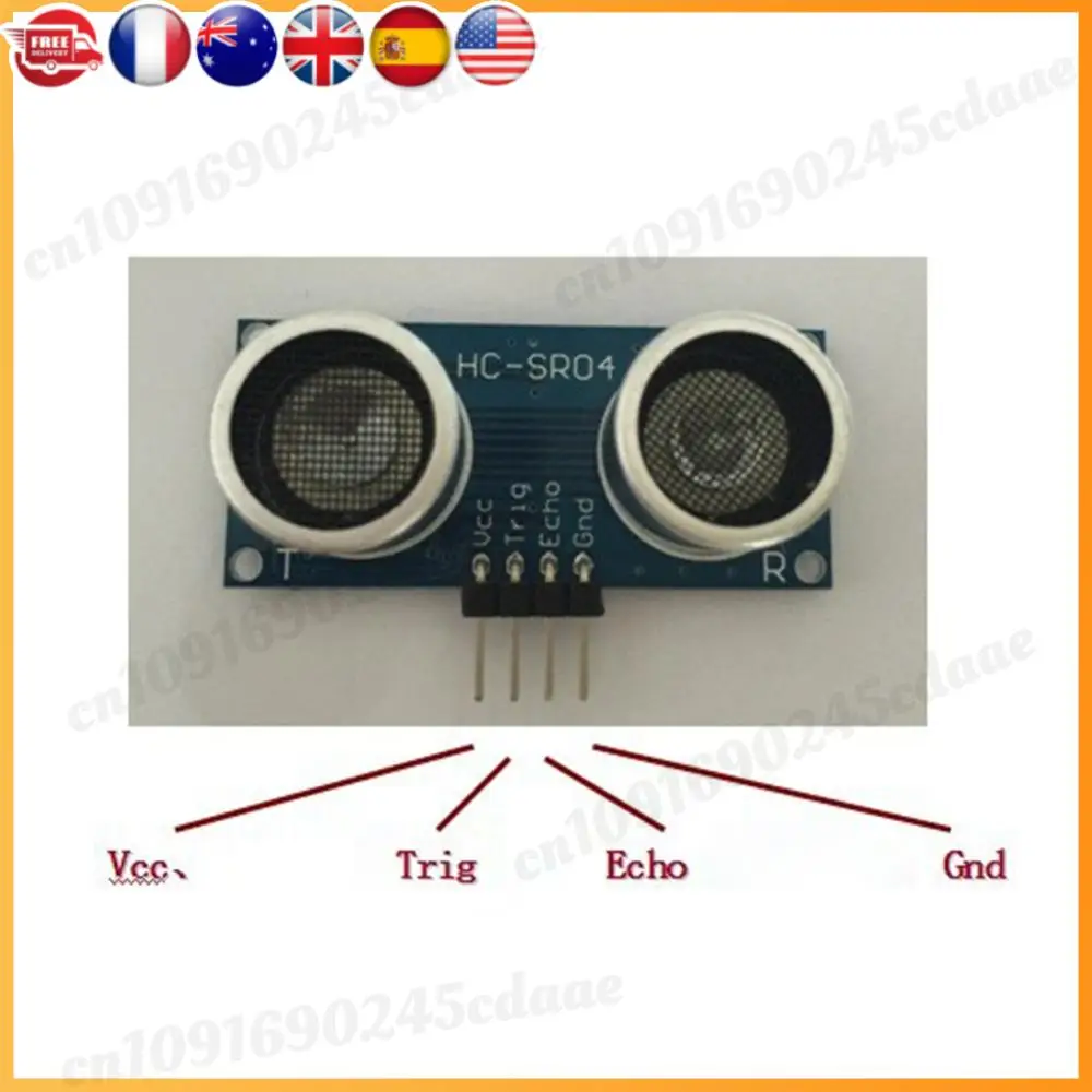 HC-SR04P Ultraschall-Entfernungssensoren 3-5,5 V Weitspannungs-Messabstandssensor Elektronische Komponenten