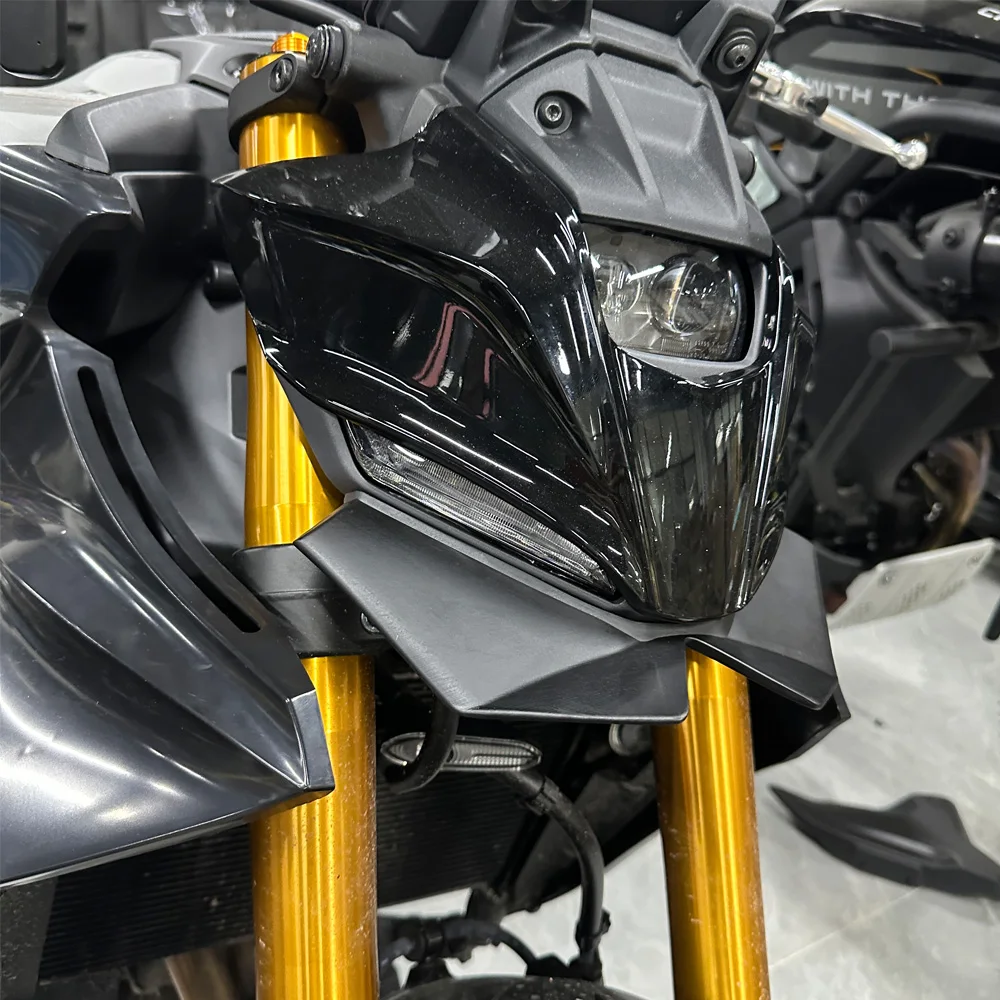 Для YAMAHA MT-09/SP 2024-2026 GP WING DOWNFORCE NAKED FRONTAL SPOILERS MT09 2024 2025 2026 передний спойлер нижний спойлер нижняя губа