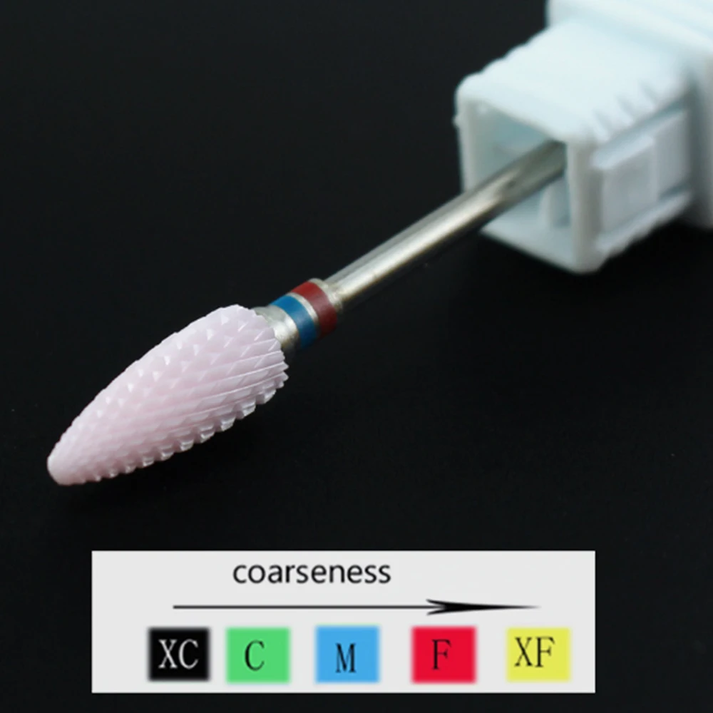 1 stks Keramische Nagelboor Roterende Cuticle Burr Gel Remover Bestanden Mills voor Elektrische Boor Machine Nail Art Gereedschap Accessoires