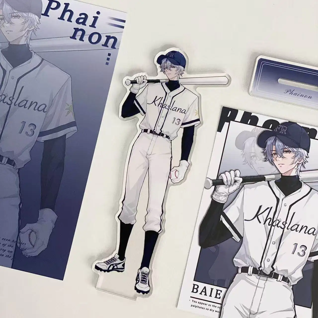 

Honkai: Star Rail Phainon Anime Cosplay postcard Acrylic Stand Model Plate Desk Decor Standing Sign Desktop Christmas Gifts