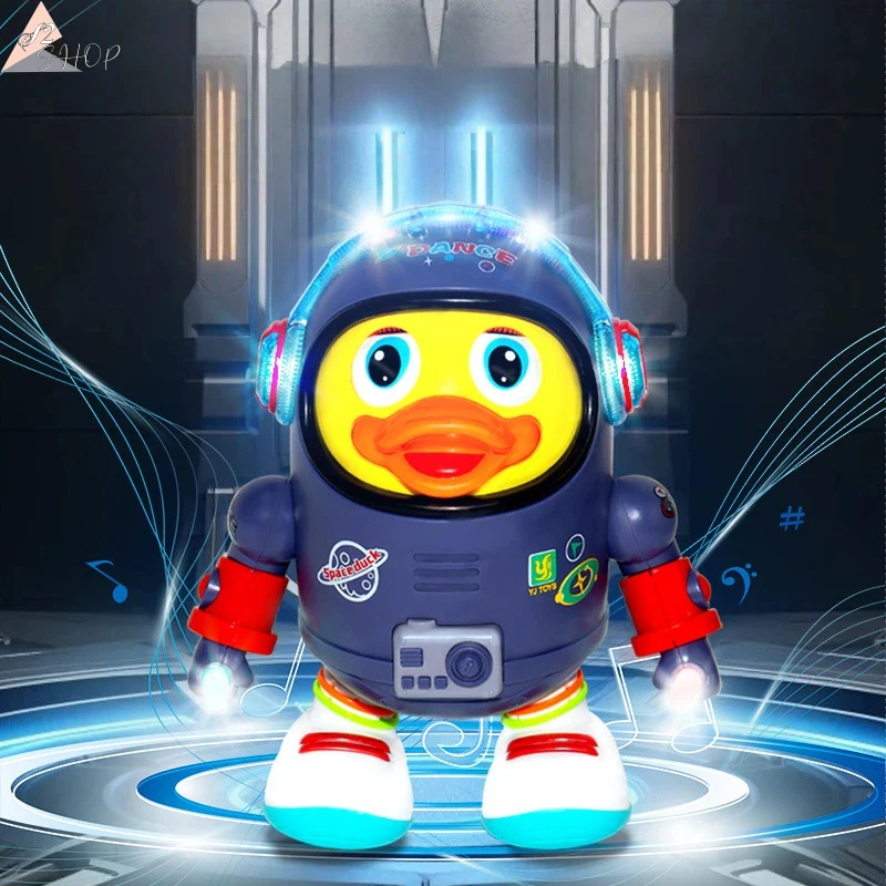 Vendita calda Duck spaziale danzante elettrico, giocattolo robot che canta e ondeggiano, regalo educativo interattivo per l'apprendimento dei bambini