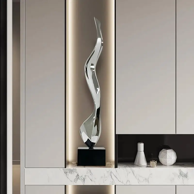 Home Decor Modern Abstract Sculpture Ornament,Luxury Living Room Entrance,Tall Slender Niche,Artistic Decorations,Handicrafts