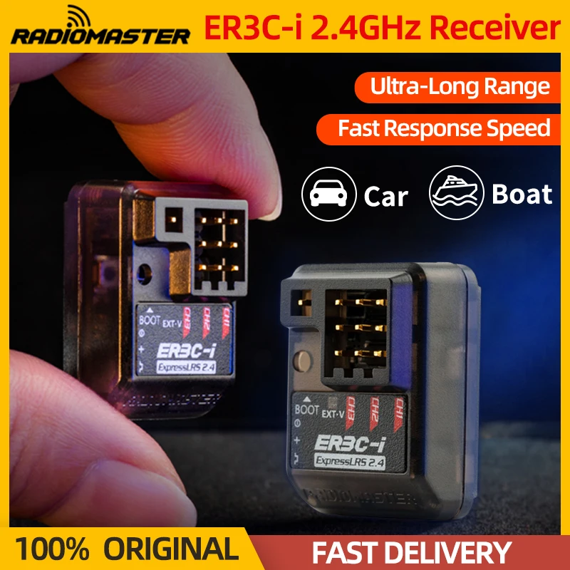 RadioMaster ER3C-i : La Réception ExpressLRS 2.4GHz Idéale pour les FPV, Voitures et Bateaux RC