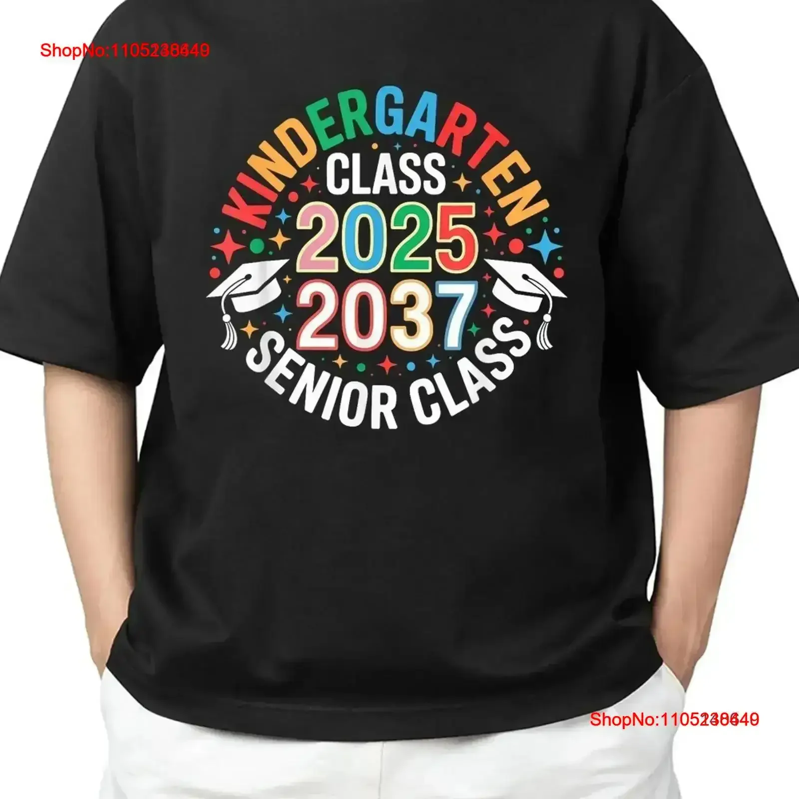 Kindergarten Graduation Class of 2025 Senior 2037 For Adult S 4XL T Shirt vintage Washed Comfortable Stylish homme Versatile
