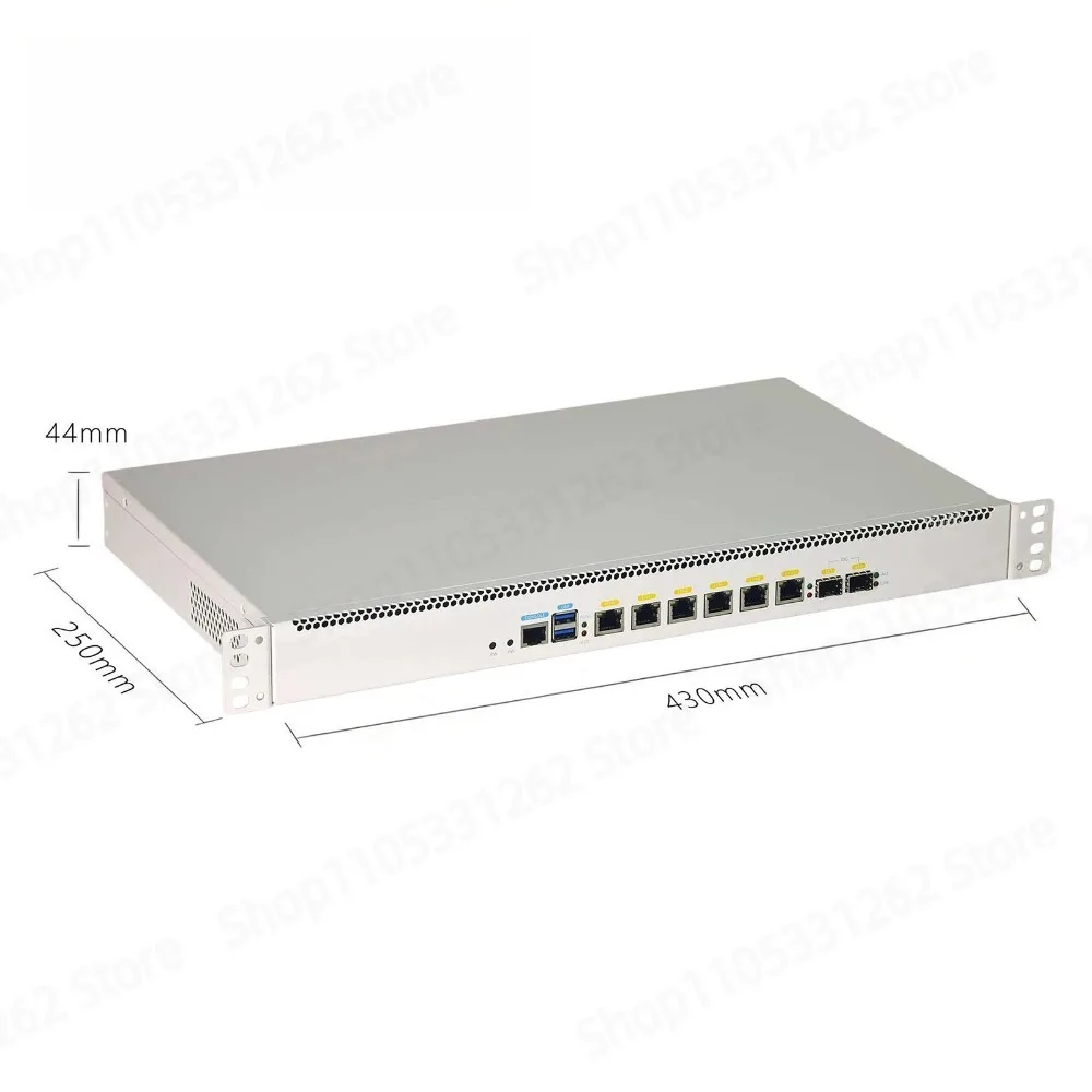 2.5G Integrated 10G Optical Port Soft Router i3 i5 i7 Industrial Computer For ROS WayOS