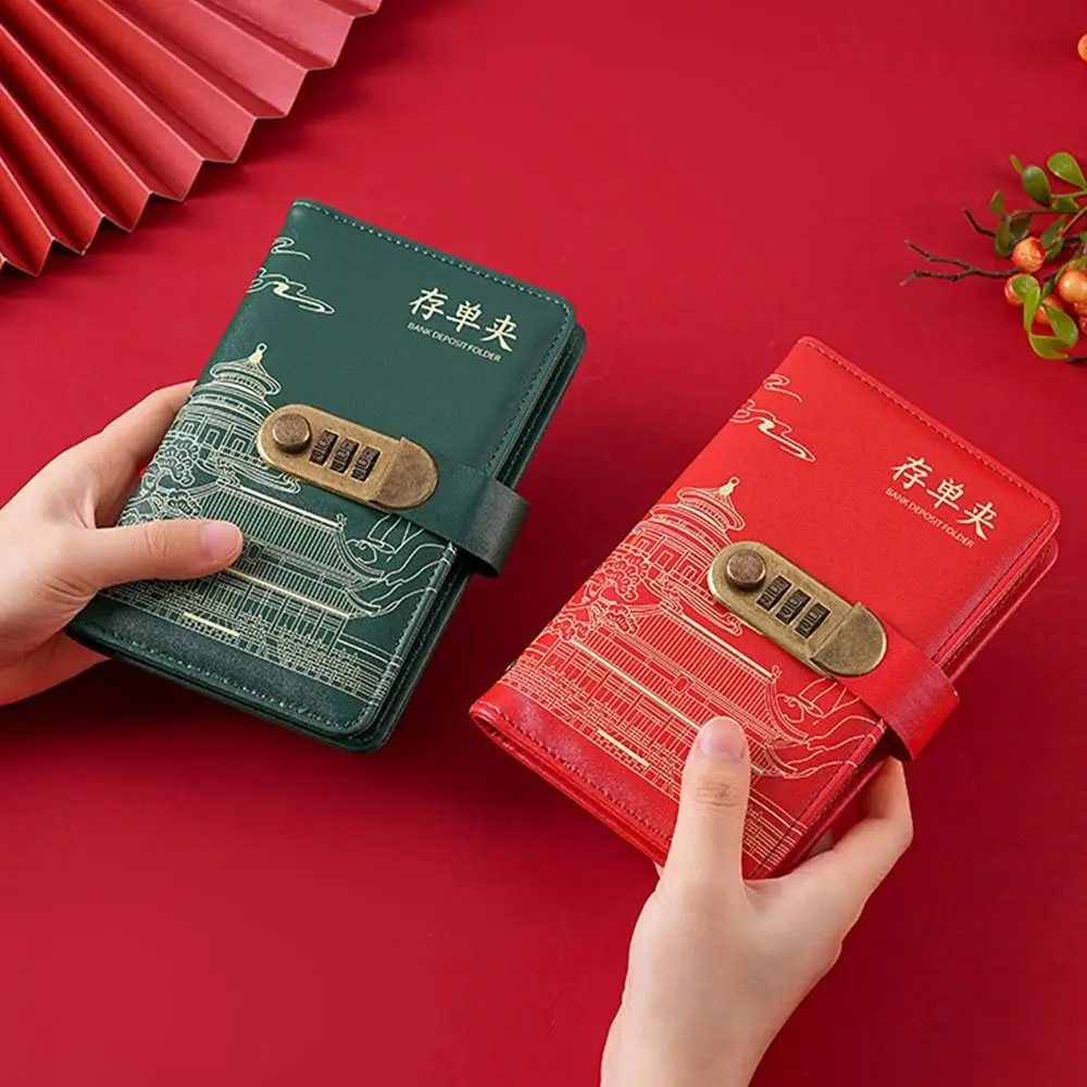 With Password Lock 100 Envelopes Money Saving Challenge Save Money Large Capacity Savings Binder Reusable Portable