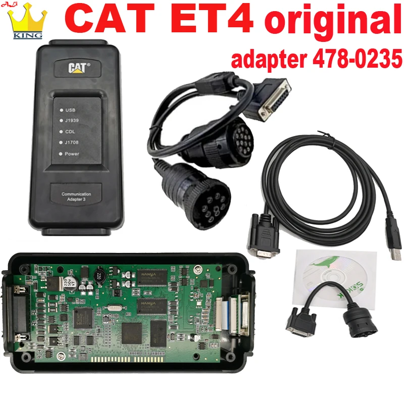 1:1 CAT ET 4 Adapter 4780235 CAT4 Communication ET4 Heavy Duty Truck caterpillar Excavator obd 2 Scanner cables Diagnostic tools