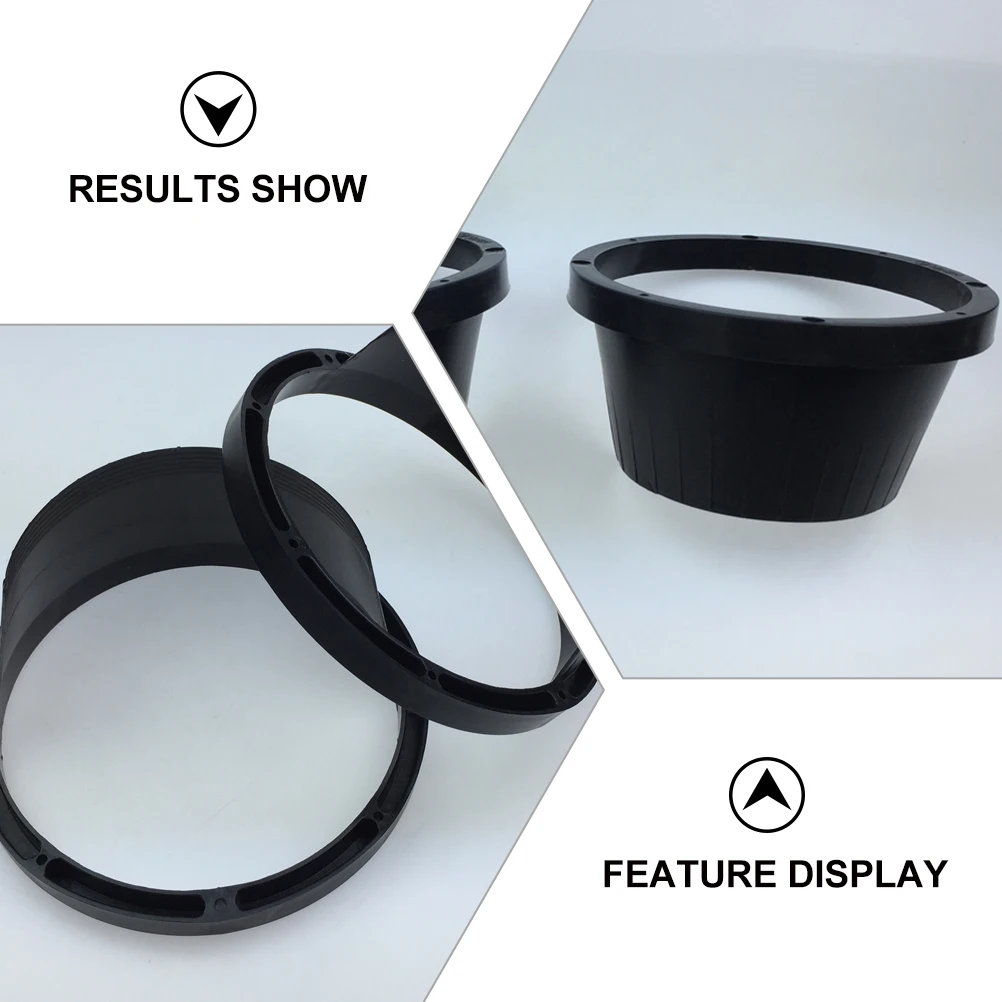 

2pcs Car Speaker Cover Waterproof ABS Material 6.5 Inch Audio Replacement Speaker Accessories Vehicle Protection Pad