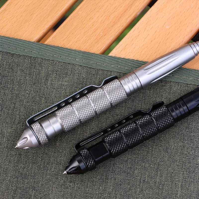 Self Defence Tactical Pen Pocket Aluminum Anti skid Military Pen Tungsten steel head Defense Pen Glass Breaker Survival Kit Pens