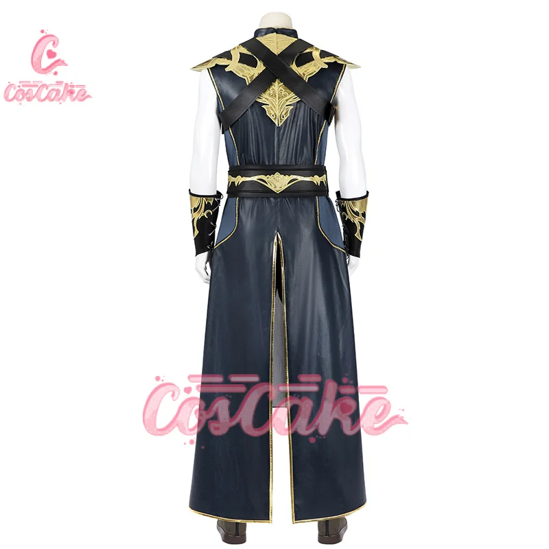 The Dark Urge Cosplay Costume Balder Gate 3 Male Men Fantasy Belt Robe Pants Outfits Halloween Roleplay Carnival Party Suit