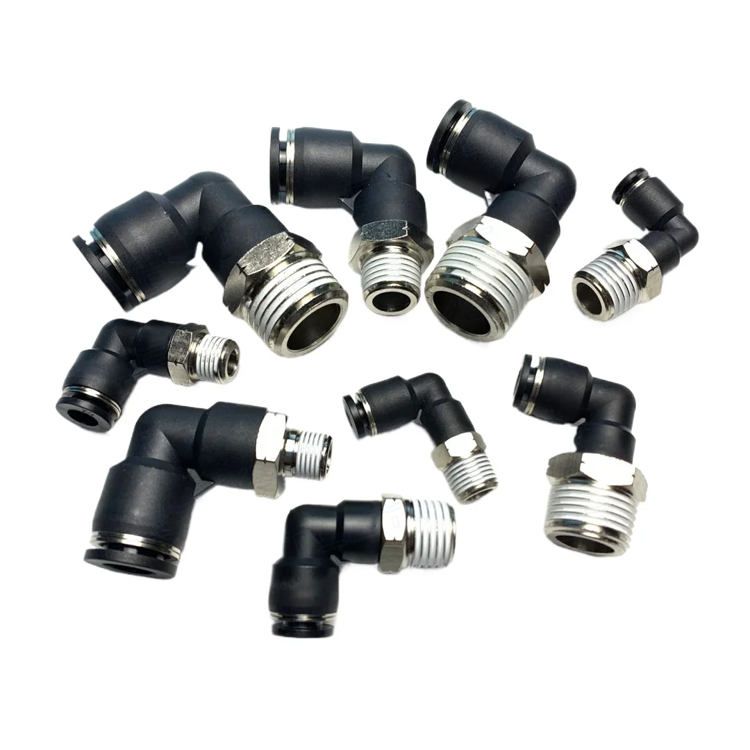 

Колено 90 градусов 1/8 дюйма 1/4 дюйма 3/8 дюйма 1/2 дюйма NPT BSP наружная трубка 1/8-5/8 дюйма латунная пневматическая вставной соединительный воздушный фитинг быстроразъемный