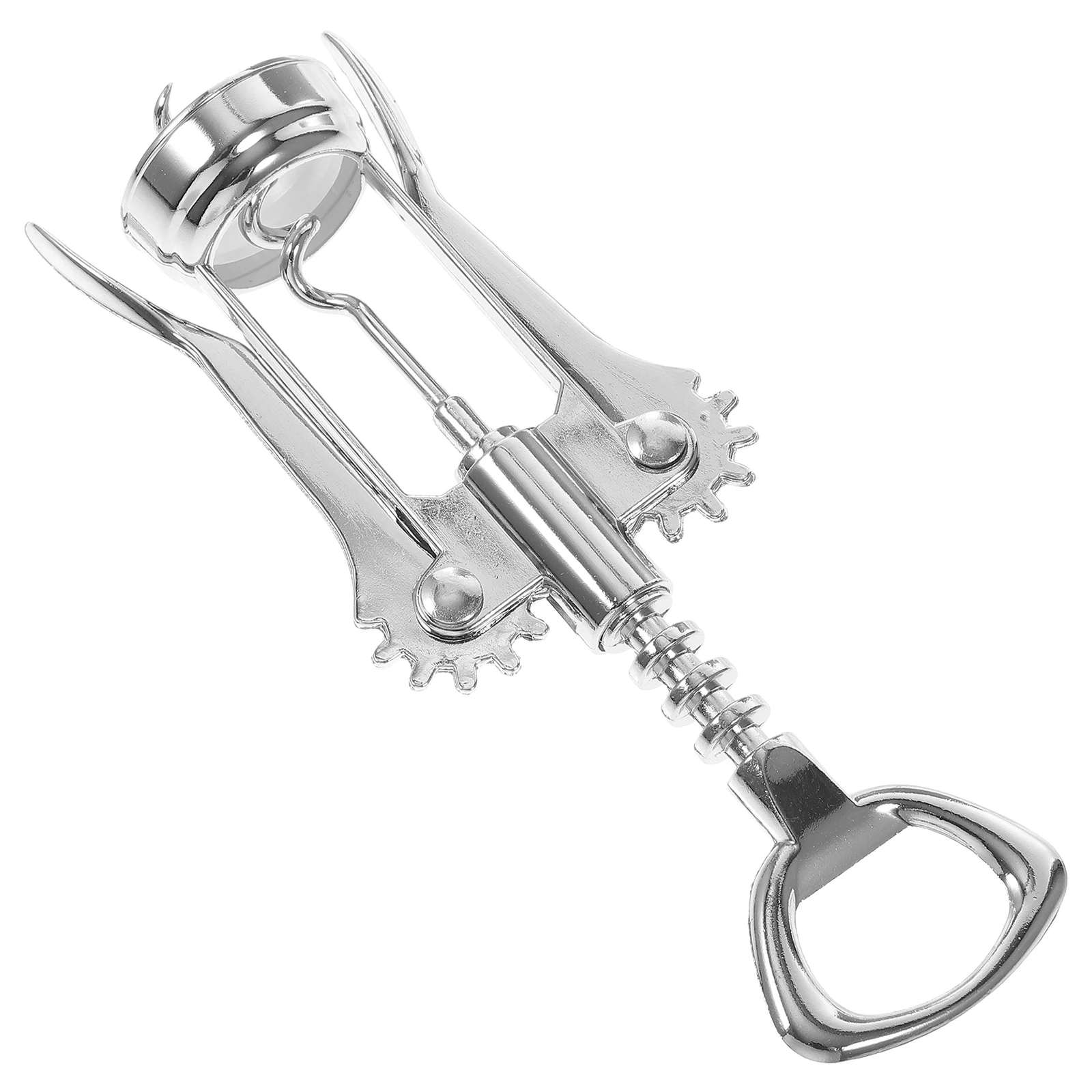 

Winged Bottle Opener Stainless Steel Corkscrew Party Tool Easy Manual Lever Beer Home Kitchen Bar Accessories