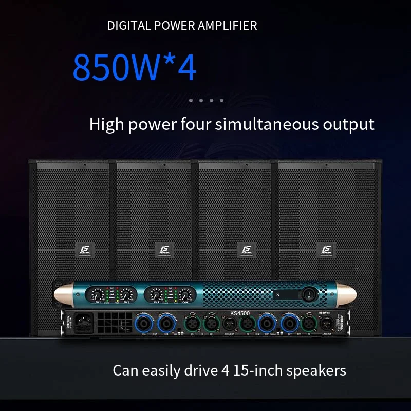 المهنية مكبر كهربائي الرقمية المنزل KTV مرحلة الأداء مضخم الصوت النقي بعد المرحلة HIFI مكبر كهربائي مكبر كهربائي