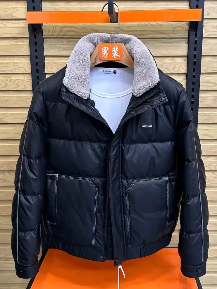 

Мужской новый осенне-зимний пуховик Jaet со съемным меховым воротником, модный универсальный высококачественный персонализированный длинный свек