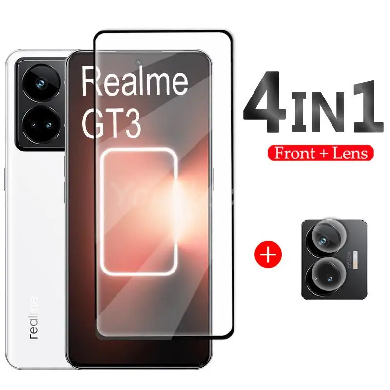 

Защитная пленка для экрана из закаленного стекла для Realme GT3, пленка для объектива Realme GT3, GT2 Pro, GT Neo 2, 3