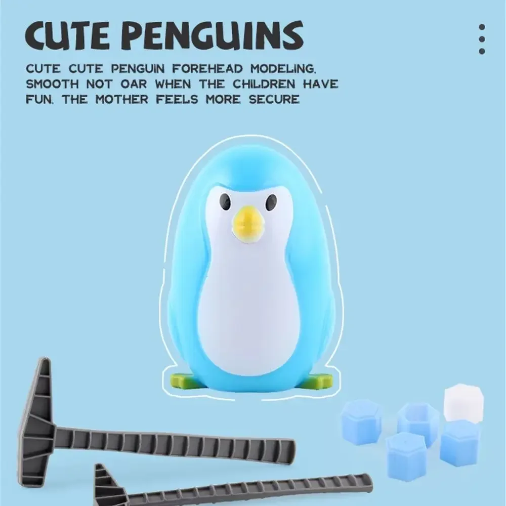 Knocking Ice to Save Penguin Icebreaker Toy Boys and Girls Children's Puzzle Thinking Training Focus Board Game Christmas Gifts