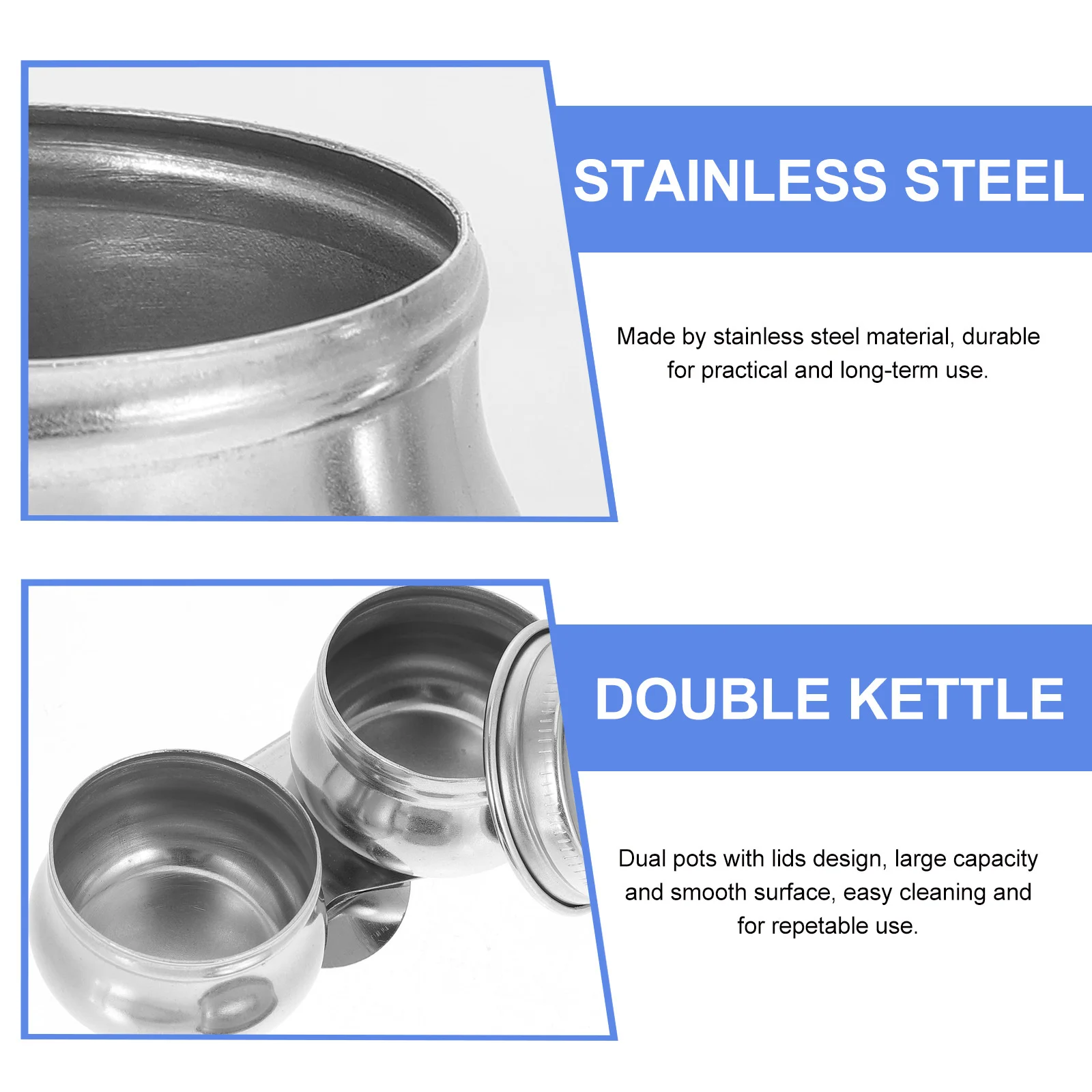 

Double Oil Pot Stainless Steel Dual Cups With Lids Clip Design For Painting Brush Washing Watercolor Turpentine Holder Art