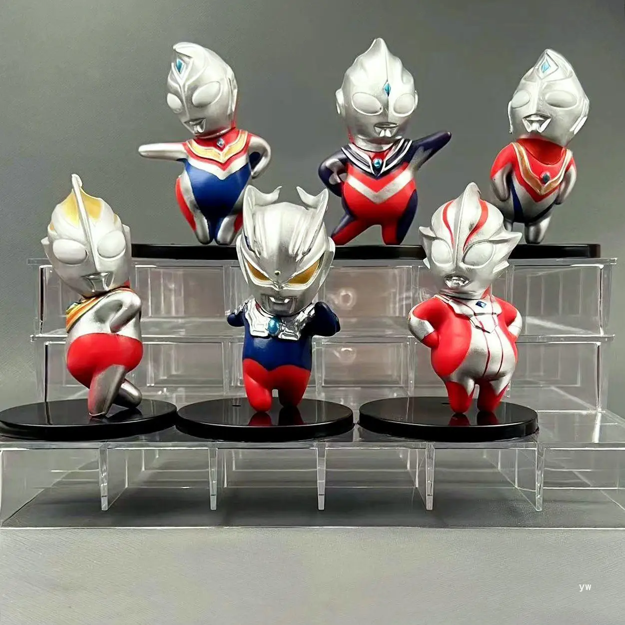 Popular Bizarre Q-Version Fat Ultraman 6 Fat Home Childhood Small Handheld Cute Decorative Twisted Egg Toys Desktop Ornaments