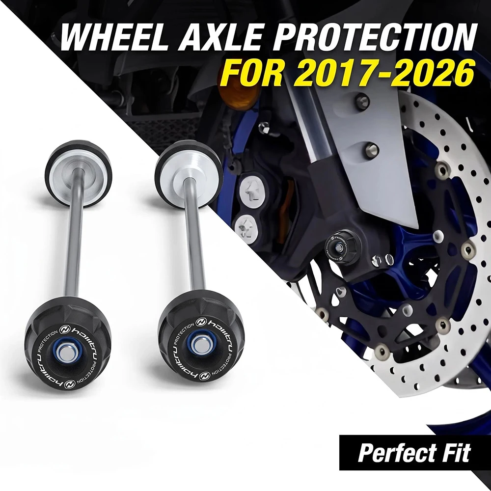 For Yamaha YZF R6 2017-2026 Motorcycle Wheel Spindle Protector Rear Front Axle Fork Crash Slider