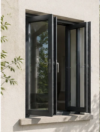 Energy Efficient Soundproof Double Glazed Tempered Glass Sliding Window Thermal Break Aluminum Alloy Frame Stainless Steel