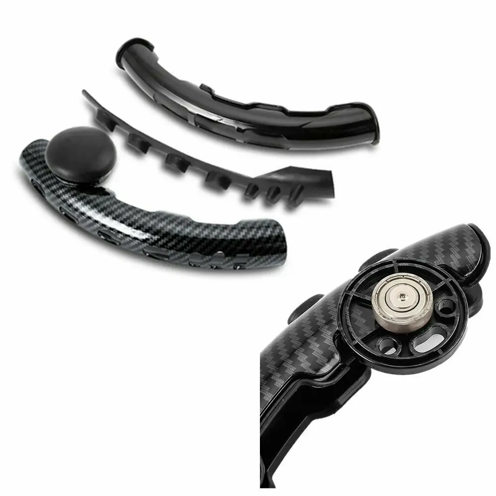 Auto Lenkrad Grip Carbon Faser Auto Anti-skid Lenkrad Abdeckung Schutz Universal Non Slip Auto Rad Fall 2PCS – Detail 6