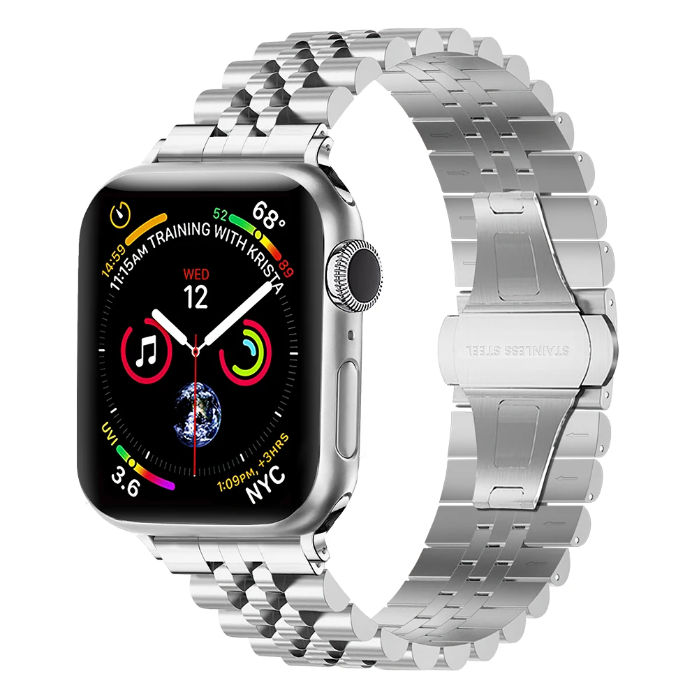 Metal Strap For Apple Watch Ultra 3/2/1 49mm S12 11 10 42mm 46mm Bracelet Wristband iWatch 9 8 7 6 5 4 45mm 41mm 44mm 40mm Band