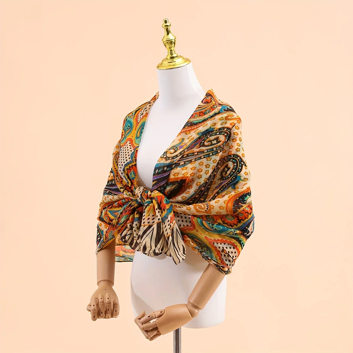 New Bohemian Chiffon Shawl Women's Seaside Sun Protection Scarf Shawl One Piece