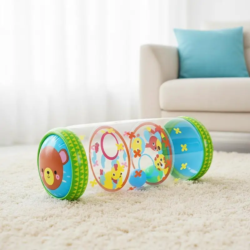 1Pcs Inflatable Baby Crawling Roller Safe Non Toxic Material Fun Cartoon Prints For Infant Early Crawling Training