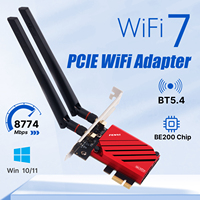 FENVI WiFi 7 BE200 PCI-E Wifi Adapter  802.11BE BT 5.4 8774Mbps 2.4G/5G/6GHz Wireless Network Card For Win 10/11 Desktop