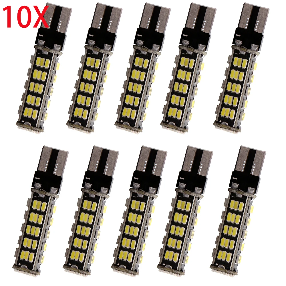 

10PCS T10 68LED 3014 68 SMD LED Car 68smd W5W 194 927 168 Side Wedge Lamp Marker Bulb License plate lights DC12V