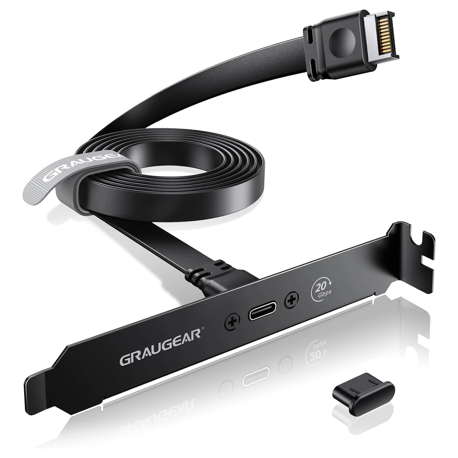 

USB3.2 USB-C Front Panel Adapter, Motherboard Header Extension Cable, USB-C and USB to TypeC Type-E Key-A 20-Pin and 19-Pin