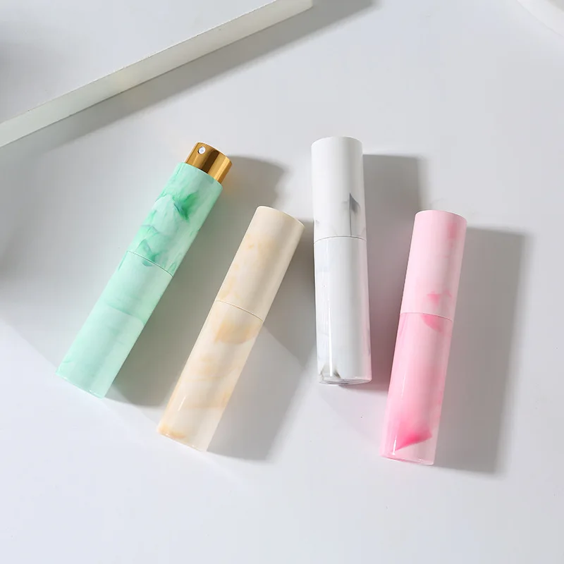 5 Pz 10 ML Bottiglia di Profumo Da Viaggio Atomizzatore Riutilizzabile Marmo Mini Spray Liquidi A Prova di Perdite Contenitore Vuoto Accessori Strumento