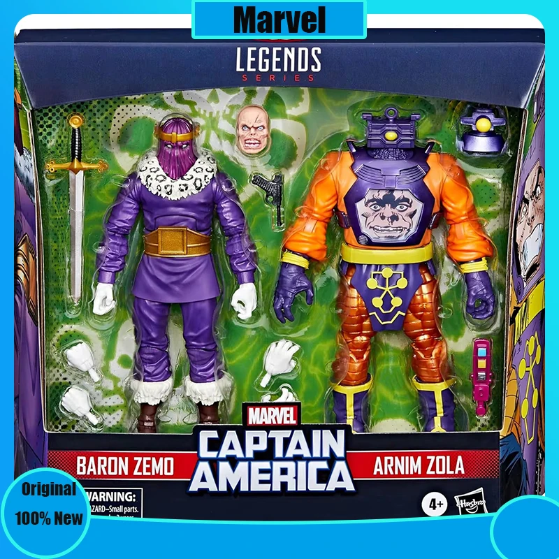 

Original Marvel Legends Captain America Villains Baron Zemo and Arnim Zola 6" Action Figure Toys Doll Model