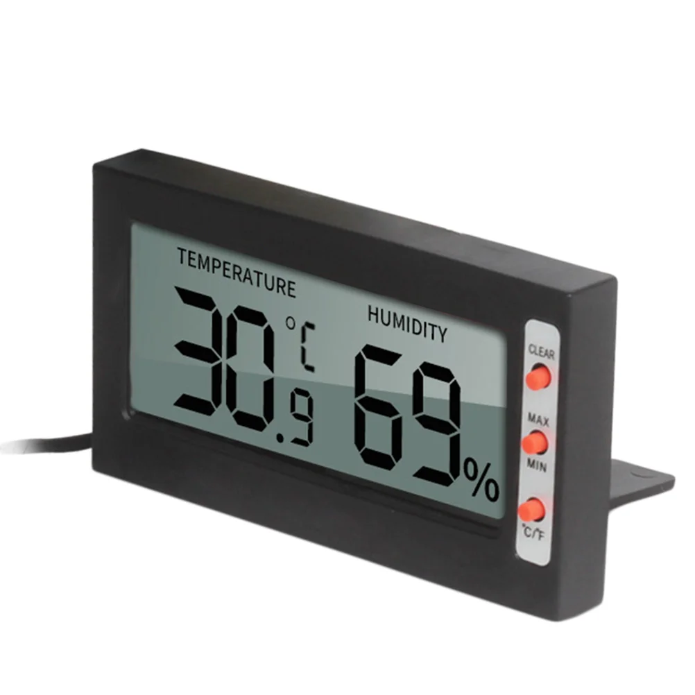 

Reptile Thermometer Hygrometer Large LCD Display Temperature Humidity Monitor for Lizard Gecko Snake Turtle Pet