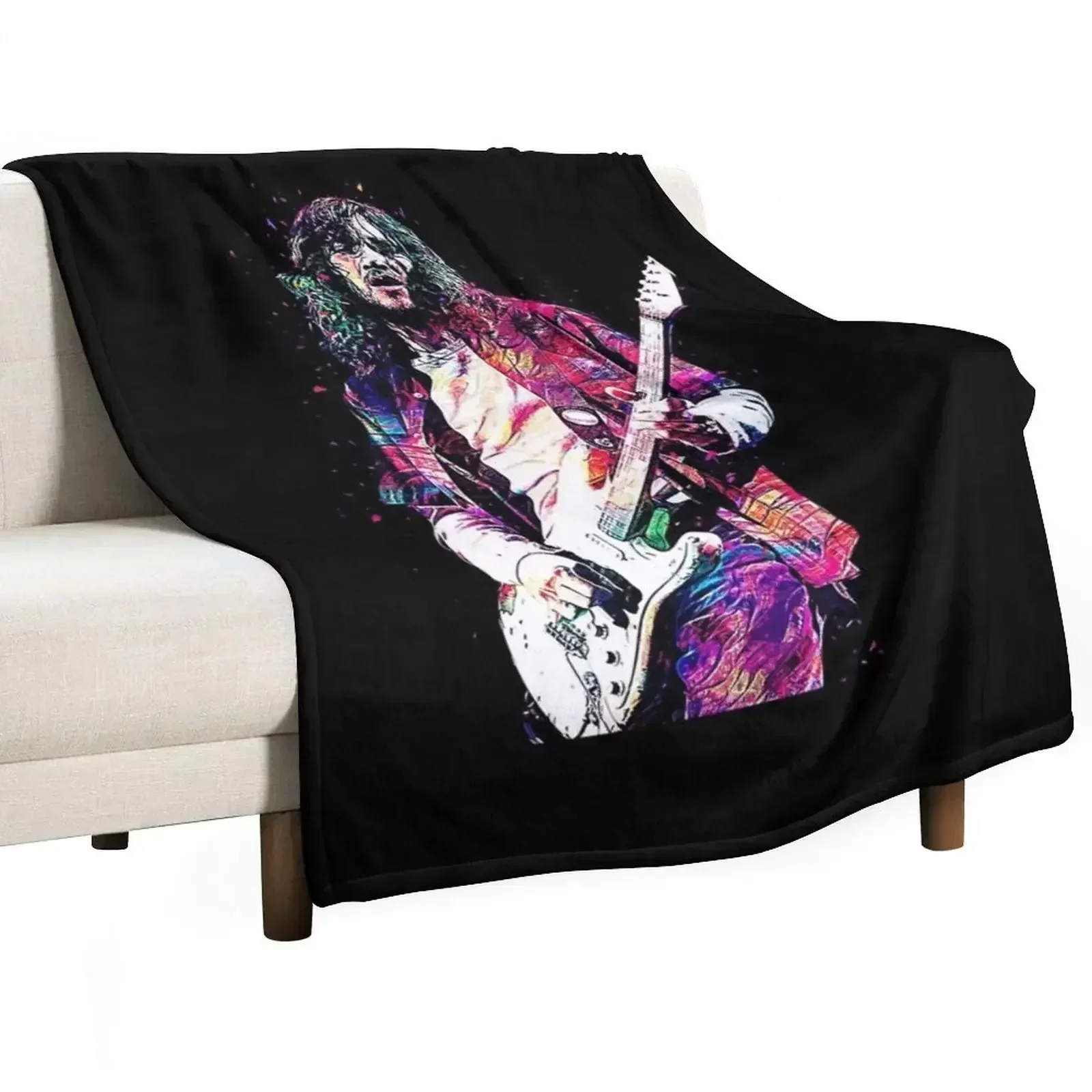 John The Red Hot Guitar Throw Blanket Soft Plaid Soft Plush Plaid Moving decorative Furry Decorative Sofas Blankets