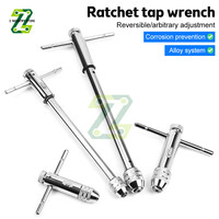 Adjustable M3-8 M5-12 T-Handle Ratchet Tap Wrench Tap Screw Holder Male Thread Metric Plug Mechanical Workshop Tools Hand Tool