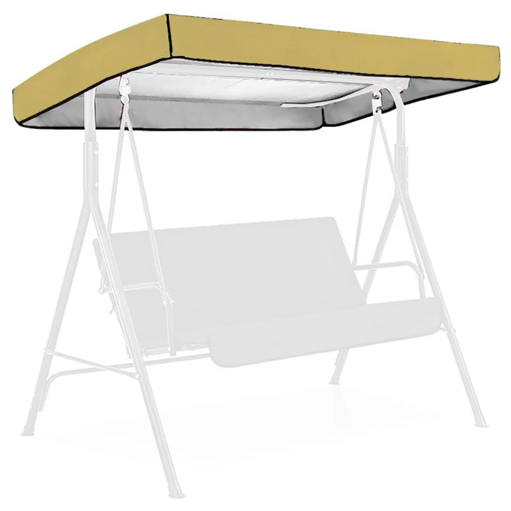 Outdoor Patio Swing Top Cloth With Side Holes 210D Oxford Fabric For Garden Canopy Rainproof Sunshade Cover