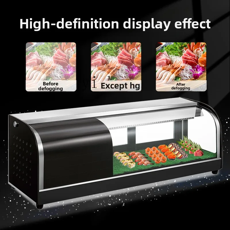 JX countertop sushi refrigerated display cabinet sashimi fresh fruit dessert cabinet