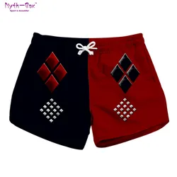 Summer Women Beach Shorts Drawstring Short Pants Clown 3D Print Thin Loose Surfing Board Shorts Quick Dry Pocket Trunks Swimwear