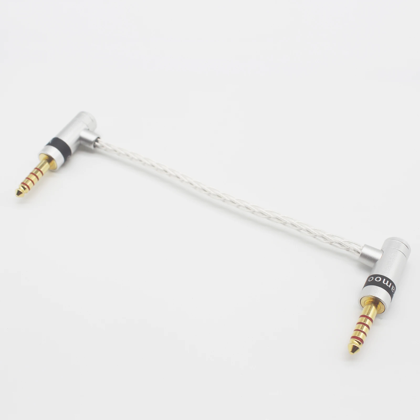 

4.4mm to 4.4mm male to male 8 Core Silver Plated Headphone Cable Aux Cable 4.4mm Right Angle