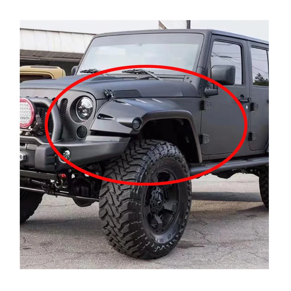 

Laura Style Fender Flare 4 Pcs Fender Protector Mud Guards Wheel Mudflaps for Jeep Wrangler JK 2007-2017 J312 LantSun