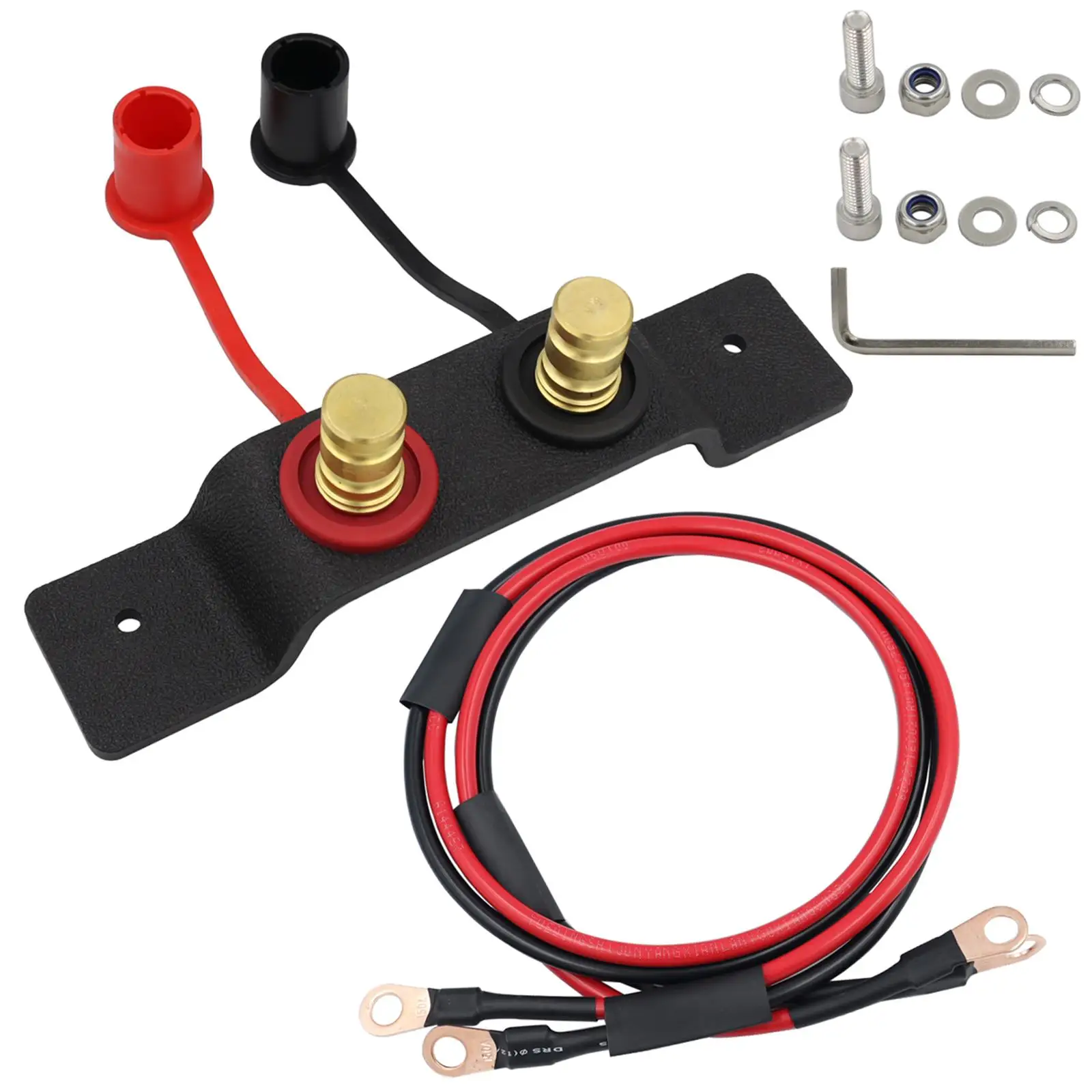 

Battery Jump Post Starter Battery Terminals Relocation Kit Fits for Polaris RZR 2 or 4 Seat Lawn Mowers Travel Trailers UTV ATV